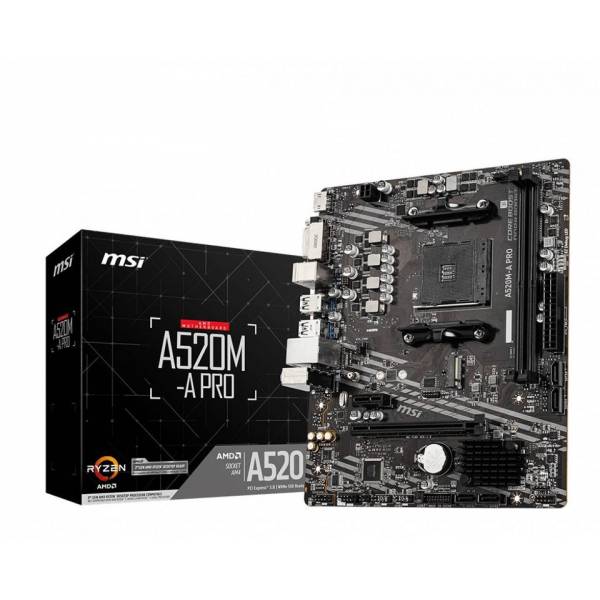 MSI A520M-A PRO AMD A520 2*DDR4 1*M.2